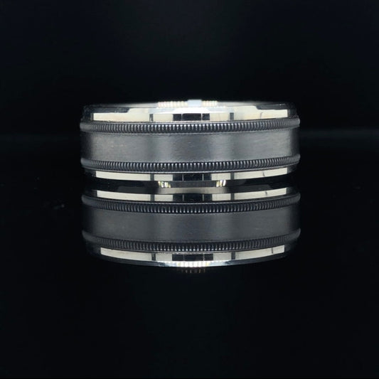 8 mm tantalum/gold band