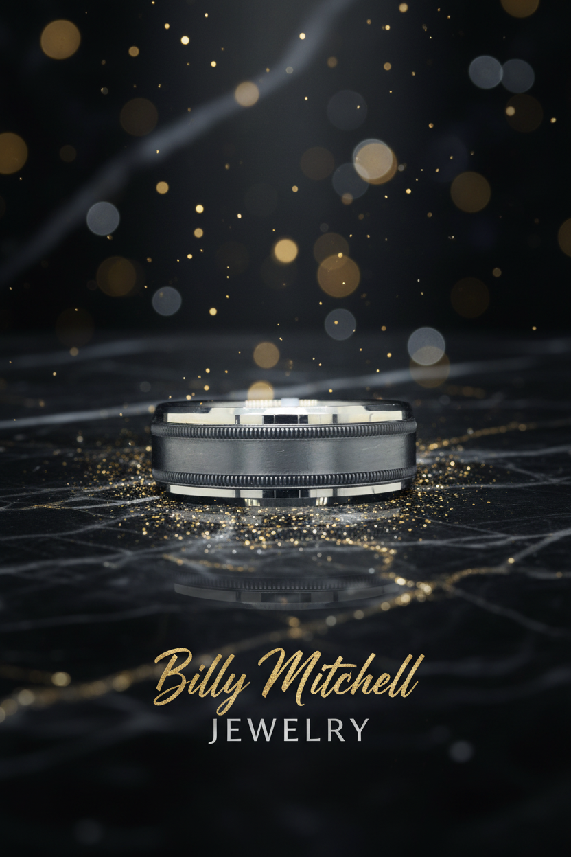 159574 - 8 mm tantalum/gold band