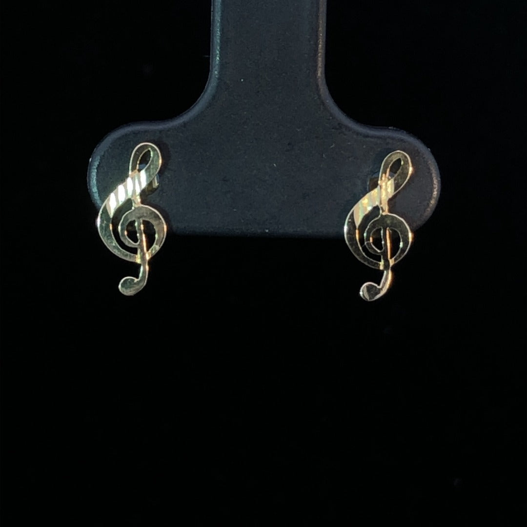 Gold earrings