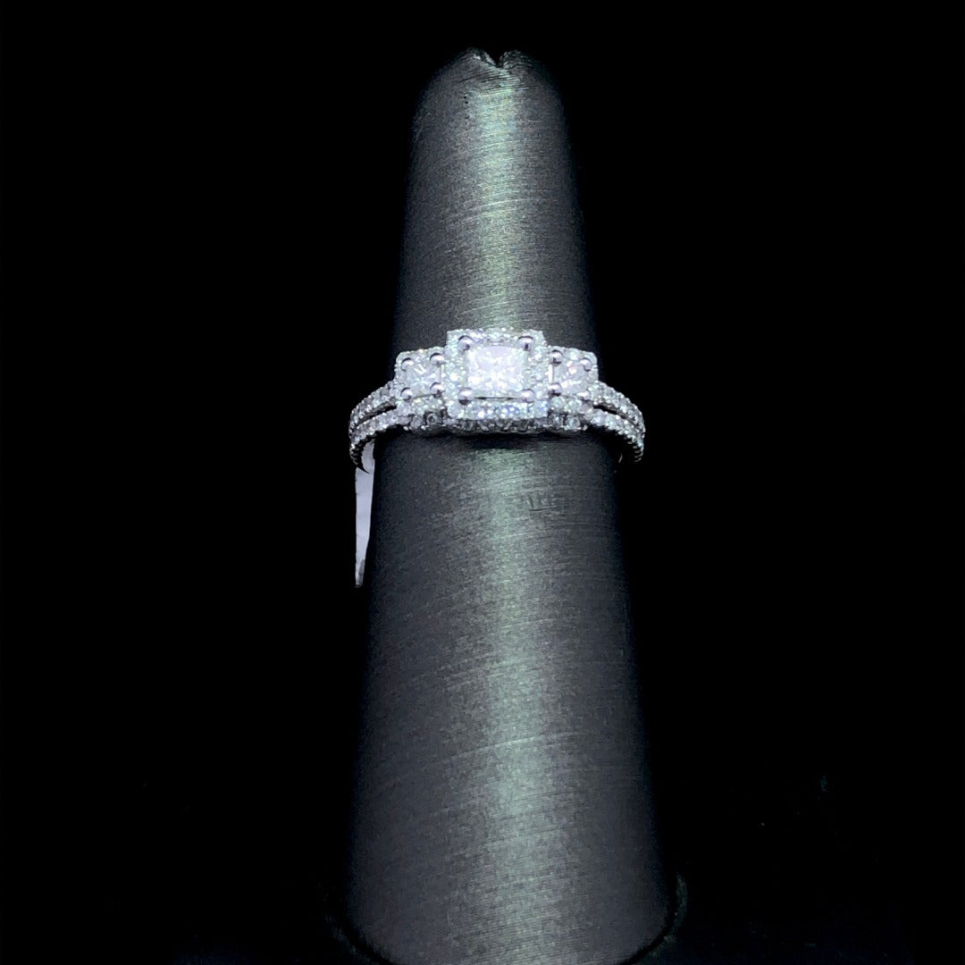 152865 - .98 ctw engagement ring set