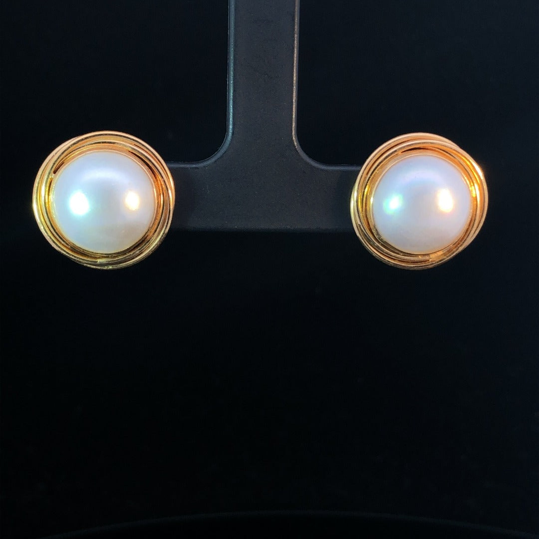 12 mm pearl earrings