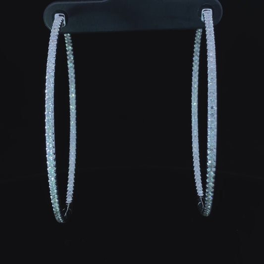 1.90 ctw diamond hoops