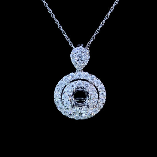 .96 ctw diamond pendant mount