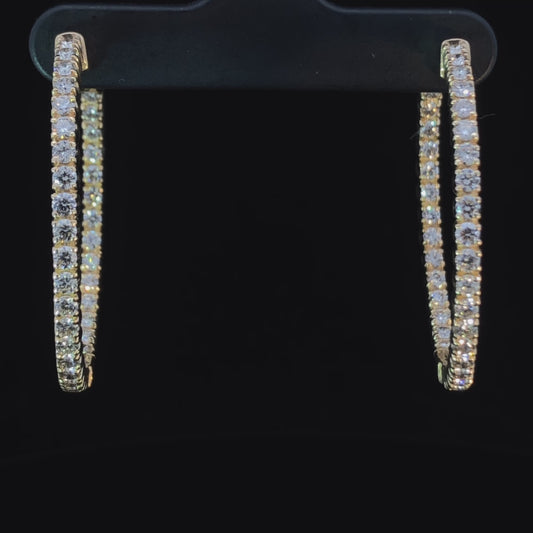 2.00 ctw diamond hoops