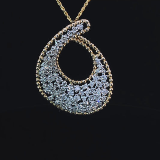 159233 - 1.71 ctw diamond pendant