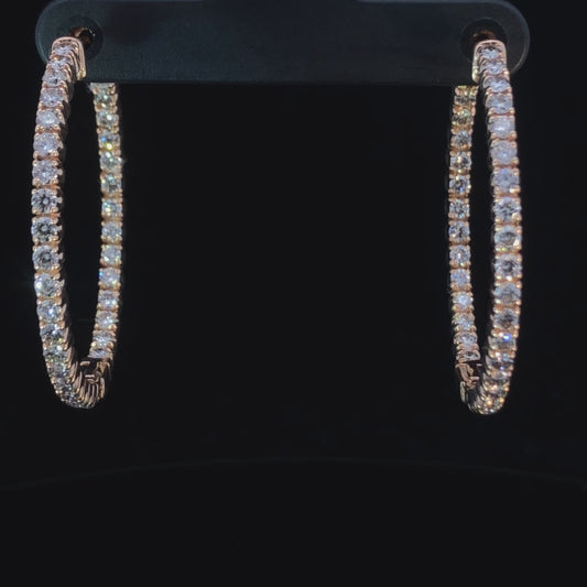 2.00 ctw diamond hoops