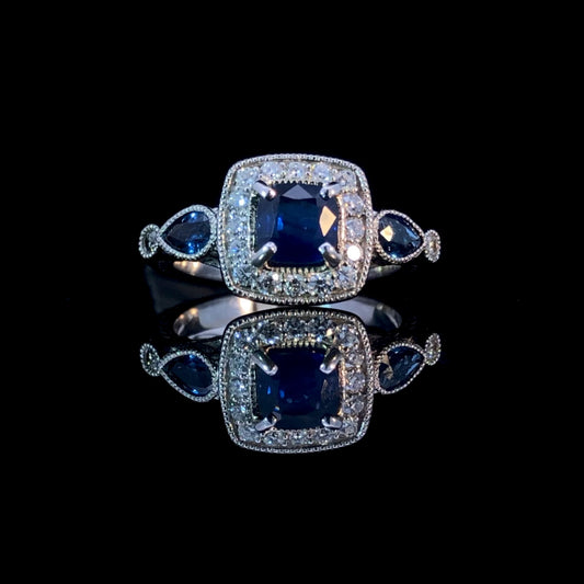 161310 - 2.02 ctw sapphire and diamond ring