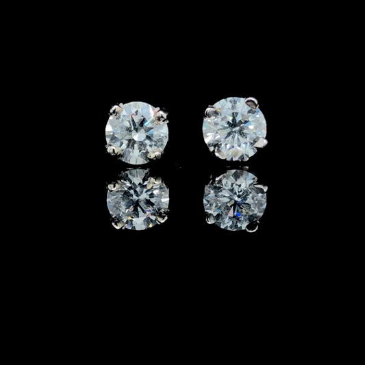 1.49 ctw diamond studs