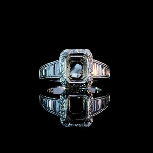 125194 - 1.37 ctw diamond semi mount