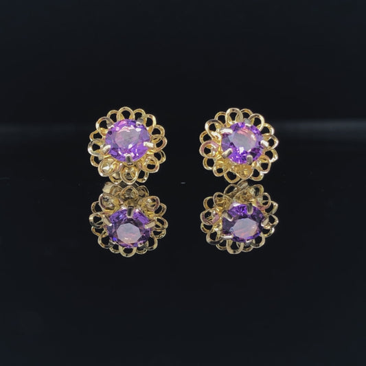 Amethyst earrings