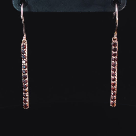 Garnet earrings