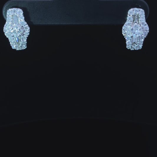 1.00 ctw diamond earrings