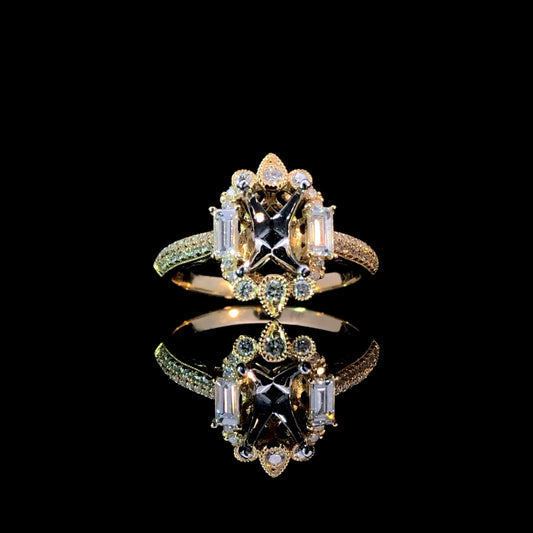165921 - .49 ctw diamond semi mount
