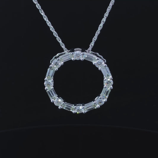 160728 - 1.65 ctw diamond pendant