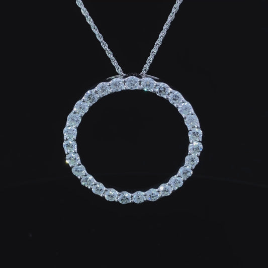 2.46 ctw diamond pendant