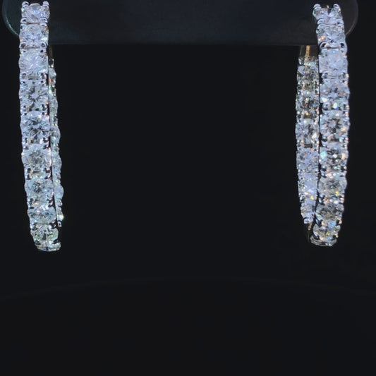 5.00 ctw diamond hoops