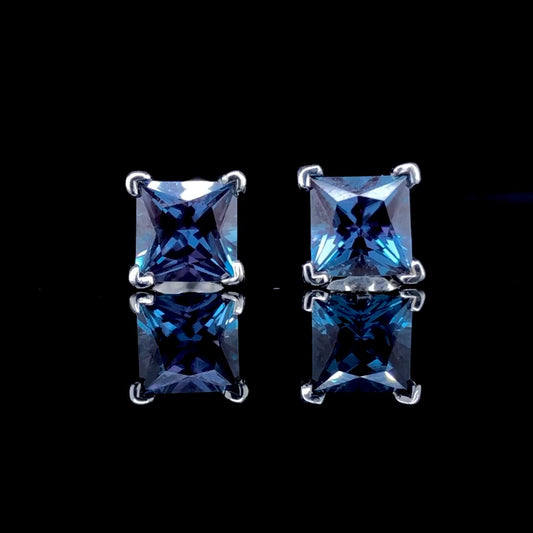 2.57 lab created Alexandrite earrings