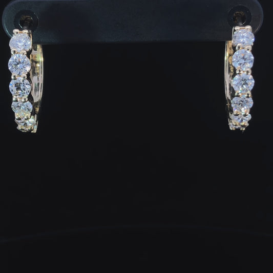 1.92 ctw diamond earrings