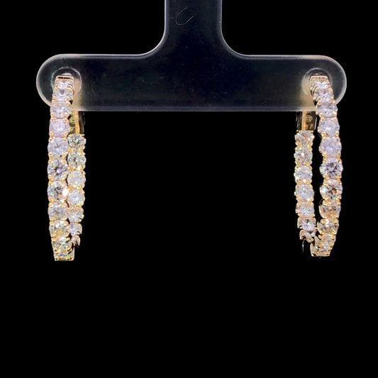 162407 - 2.91 ctw diamond earrings