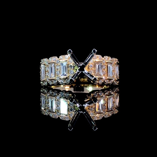 166345 - .75ctw diamond semi mount
