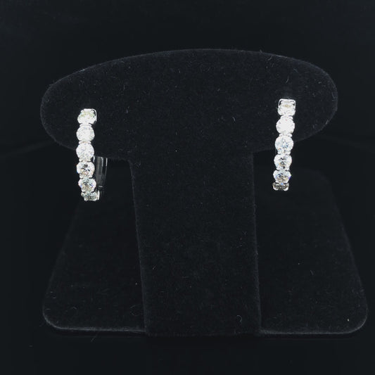 160726 - 1.02 ctw diamond hoops