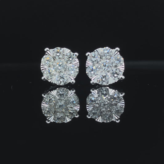 1.47 ctw diamond earrings