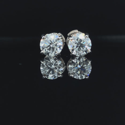 161342 - 1.80 ctw diamond studs