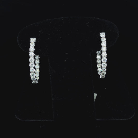 1.50 ctw diamond hoops